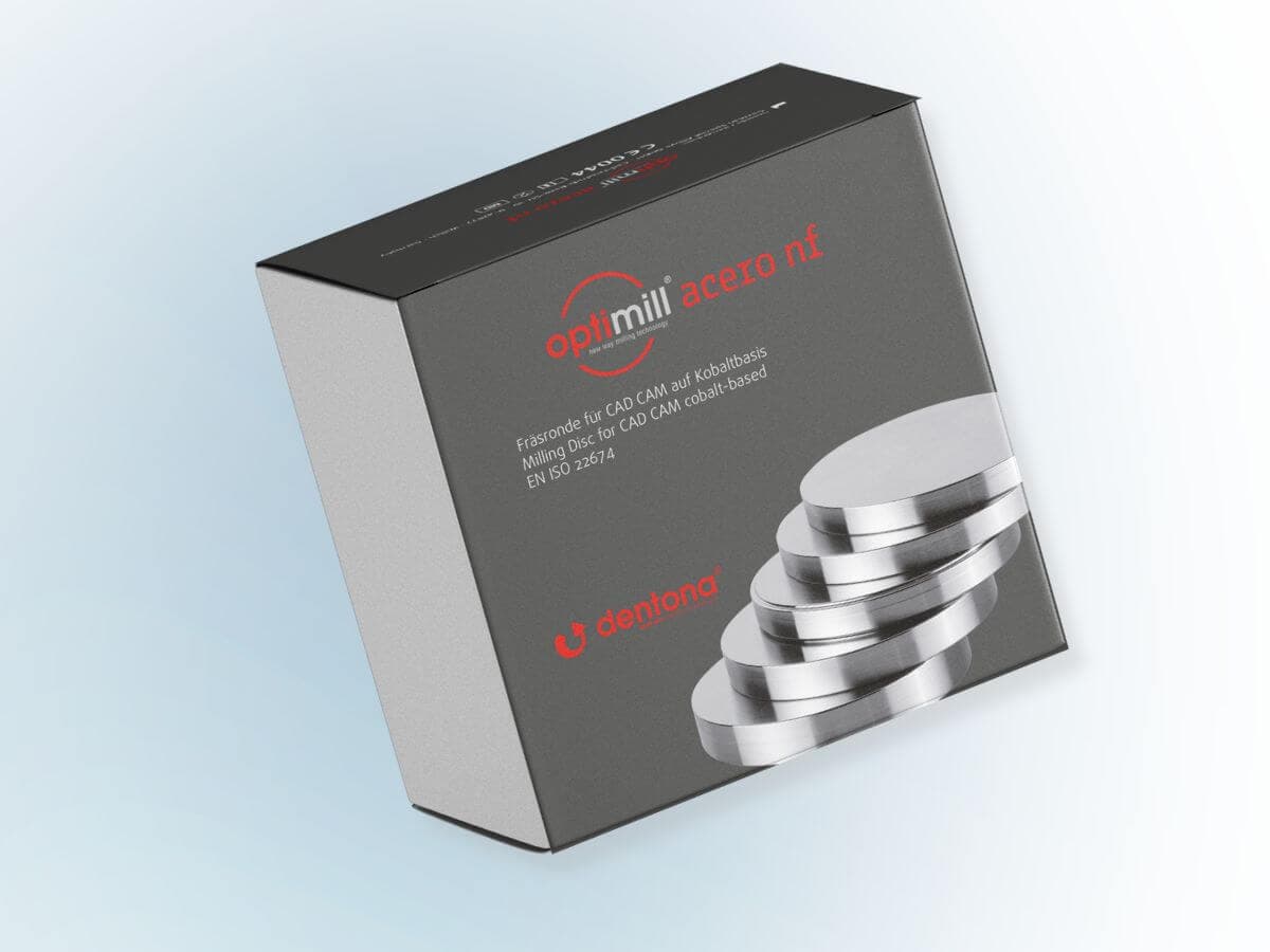 CoCr-Fräsrohlinge und Produktverpackung für den dentalen CAD/CAM-Fräsprozess